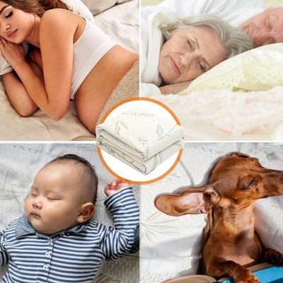 King Size White Bamboo Waterproof Mattress Protector