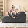 Mjkone 60 Inch Yoga Chair Chaise Lounges with Adjustable Head Cushion - 4 of 4