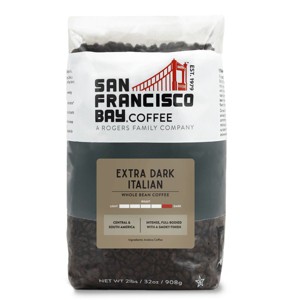 San Francisco Bay Coffee, Extra Dark Italian, 2lb (32oz) Whole Bean Coffee - 1 of 4