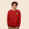 Dalix Alien Embroidered Fleece Crewneck Long Sleeve Sweatshirt Mens - 2 of 4