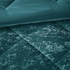 GlasFlength Bedding Sets King Cal King Velvet Comforter Set with Throw Pillow Vibrant Refreshing Lively For Studio Bedrooms, Green, - 4 of 4