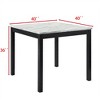 5Pcs Dining Table and Chair Set, Wooden Dining Table and Chair with 4 Chairs for Small Spaces, Modern Square Counter Height Dining Table - 2 of 4
