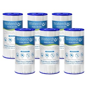 Waterdrop W50PEHD Whole House Water Filter, Replacement for American Plumber, W10-PR, Culligan R50-BBSA,GE FXHSC,6 Packs - 1 of 4