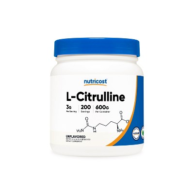 Nutricost L-Citrulline (Base) Powder (600 Grams)
