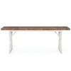 Resenkos Dining Table, Living Room Table,Wood Dining Table, Farmhouse 70.8" Kitchen Table for 6 People, & White - 2 of 4