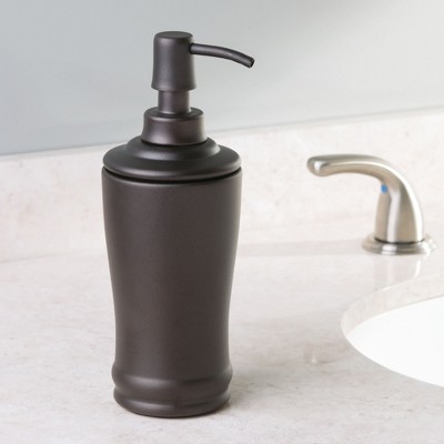 Bronze 8-Inch Tall Metal Liquid Soap Dispenser Pump