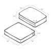 ARDEN ProFoam Performance Outdoor Deep Seating Cushion Set 22 x 22, Classic Red - 3 of 4