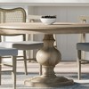 Maven Lane Zola Traditional Round Wooden Dining Table in Antiqued Finish - 3 of 4