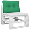 vidaXL Pallet Cushion Green 19.7"x15.7"x4.7" Fabric - 3 of 4