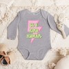 The Juniper Shop Be A Kind Human Lightning Bolt Baby Long Sleeve Bodysuit - 2 of 3