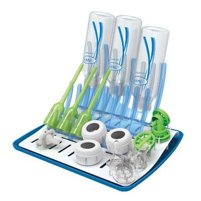 Oxo Tot On-the-go Drying Rack With Bottle Brush - Gray : Target