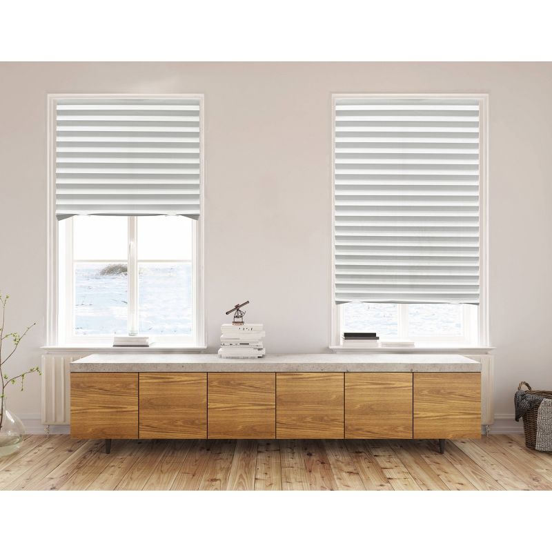 36&#34;x72&#34; Lumi Home Furnishings Light Filtering Pleated Paper Window Shade White, 1 of 8