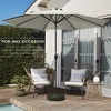 Best Choice Products 10ft Outdoor Steel Market Patio Umbrella w/ Crank, Tilt Push Button, 6 Ribs - 3 of 4