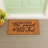 28" x 16" Nature Coir Mat, Be Sweet - 2 of 4