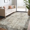 Washable Modern Abstract Rug Non Slip Low Pile Rug Soft Contemporary Throw Floor Cover Foldable Indoor Carpet for Living Room Bedroom - 3 of 4