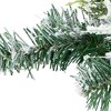 Northlight Flocked Pine Triple Candle Holder with Iridescent Christmas Ornaments - 30" - 4 of 4