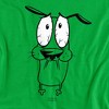 Courage The Cowardly Dog Scared Adult T-Shirt - 2 of 4