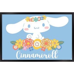 Trends International Hello Kitty and Friends: 24 Flowers - Cinnamoroll Framed Wall Poster Prints - 1 of 4