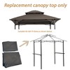 Gulches 8x5 Ft Double Tiered Grill Gazebo Canopy - Durable Replacement Roof Cover for BBQ Tents, Perfect for Outdoor Cooking and Entertaining - 3 of 4