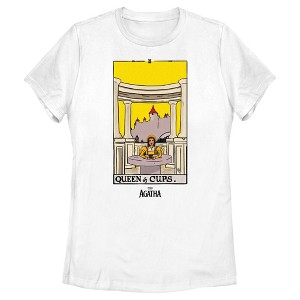 Women's Marvel: Agatha All Along Queen Of Cups Card T-Shirt - 1 of 4