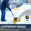 LITEKON 20 V Cordless Snow Shovel 13-Inch Electric Snow Blower with 2×4.0 Ah Batteries Fast Charger Yellow - 3 of 4
