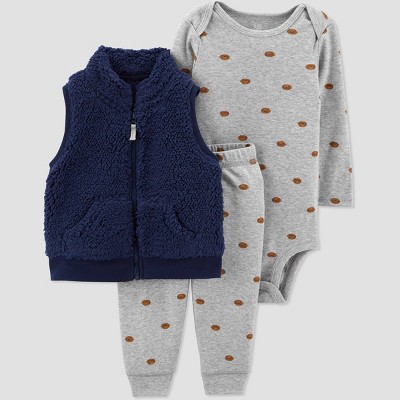 Carter's Just One You® Baby Boys' Football Top & Bottom Set - Navy Newborn