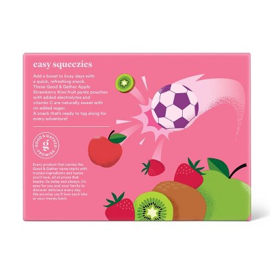 Apple, Strawberry, Kiwi Applesauce with Electrolytes and Vitamin C Pouches - 31.7oz/10ct - Good & Gather™