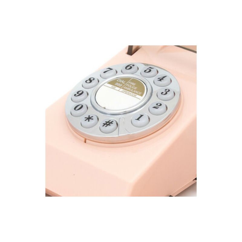 GPO Retro GPOTRMP Trim phone Desktop or Wall Mountable - Pink, 3 of 7