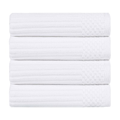 Modern Ribbed Cotton  Assorted Towel Set by Blue Nile Mills