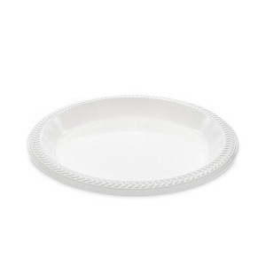 Pactiv Evergreen Meadoware Impact Plastic Dinnerware, Plate, 10.25" dia, White, 500/Carton - 1 of 4