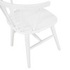 Okak Mid-Century Fabric Upholstered Dining Chairs Set of 2, Solid Wood Kitchen Side Chairs with Unique Back for Dining/Living Room - 3 of 4
