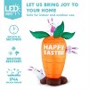 Joyfy 6 FT Easter Inflatable Carrot and Bunny, Blow Up Decoration with Build-in LED Lights for Easter Party, Indoor, Outdoor, Yard, Garden, Lawn Decor - 2 of 4