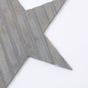 SEVOBAL Wall Art Star Shape Handcrafted Framed for Stability Wooden Wall Decor Versatile Style for Living Room, Gray, 19"*19"*1" - 4 of 4