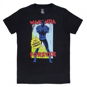 Mens Black Panther Vintage Wakanda Forever T-Shirt - 1 of 3