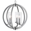 CWI Lighting Elton 3 Light Chandelier With Satin Nickel Finish - 2 of 4