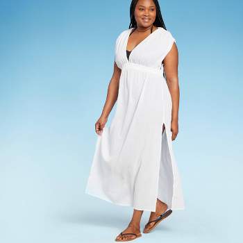 Women's Side-Slit Maxi Cover Up Dress - Kona Sol™