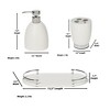 Roselli Trading Dubai 3 pc Bath set ceramic (shiny stainless steel trim) - 2 of 3