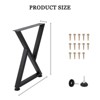 Square Tube Table Legs -  Replacement Legs for Coffee Table, Sturdy and Durable, Perfect for Dining Tables - 3 of 4