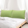 PiccoCasa Luxury Soft Microfiber Polyester Zippered Solid Pillowcases 2 Pcs - 2 of 4