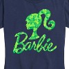Women's - Barbie - St. Patrick's Day Shamrock Pattern Logo Short Sleeve Graphic T-Shirt - 2 of 4