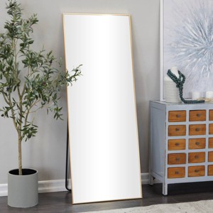 Metal Floor Mirror with Stand - CosmoLiving by Cosmopolitan - 1 of 4