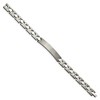 Black Bow Jewelry 8mm Men's Engravable I.D. Titanium Link Bracelet, 8.5 Inch - 2 of 4