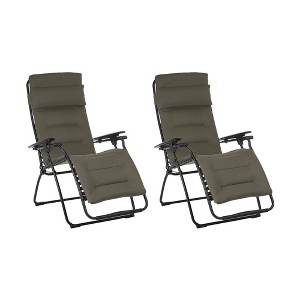 Lafuma Futura Air Comfort Zero Gravity Outdoor Recliner Chair, Taupe (2 Pack) - 1 of 3