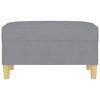 vidaXL Footstool Light Gray 27.6 in.x21.7 in.x16.1 in. Fabric - 3 of 4