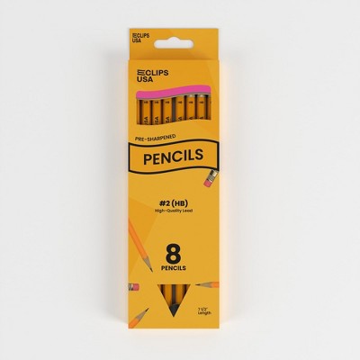 16788: #2 Pre-Sharpened Pencils, 8 Pack (96 Packs)