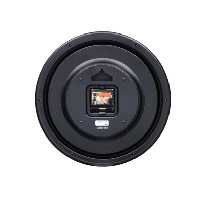Seiko 13" Brown Wood Finish Wall Clock