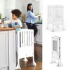 Guidecraft Contemporary Kitchen Helper Step Stool: Adjustable, Folding Montessori Toddler Tower - Safety Learning Furniture - 3 of 4
