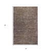 2' X 3'  and Ivory Striped Stain Resistant Indoor Outdoor Area Rug - 3 of 4