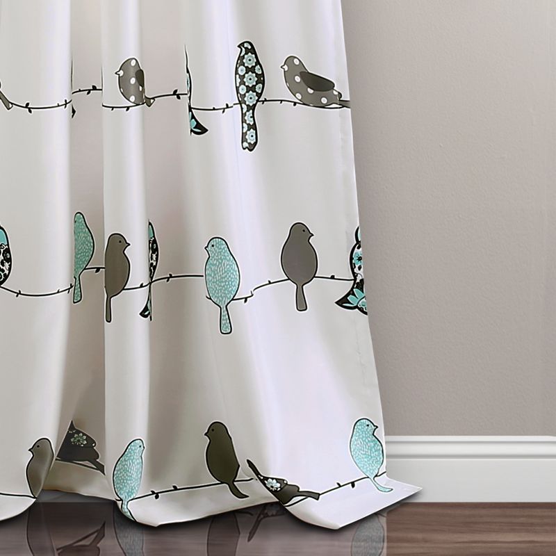 Set of 2 Rowley Birds Light Filtering Window Curtain Panels - Lush Décor, 5 of 11