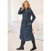 Woman Within Snap-Front Thermal Shirtdress - 4 of 4